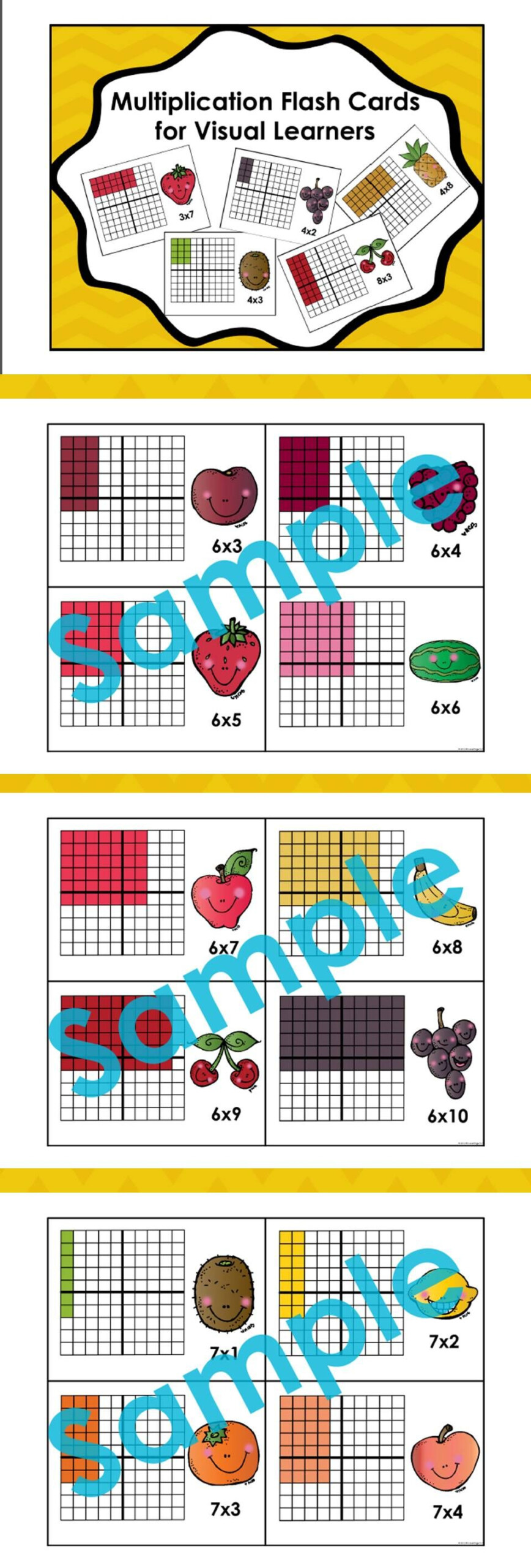 Multiplication Flash Cards For Visual Learners | Homeschool