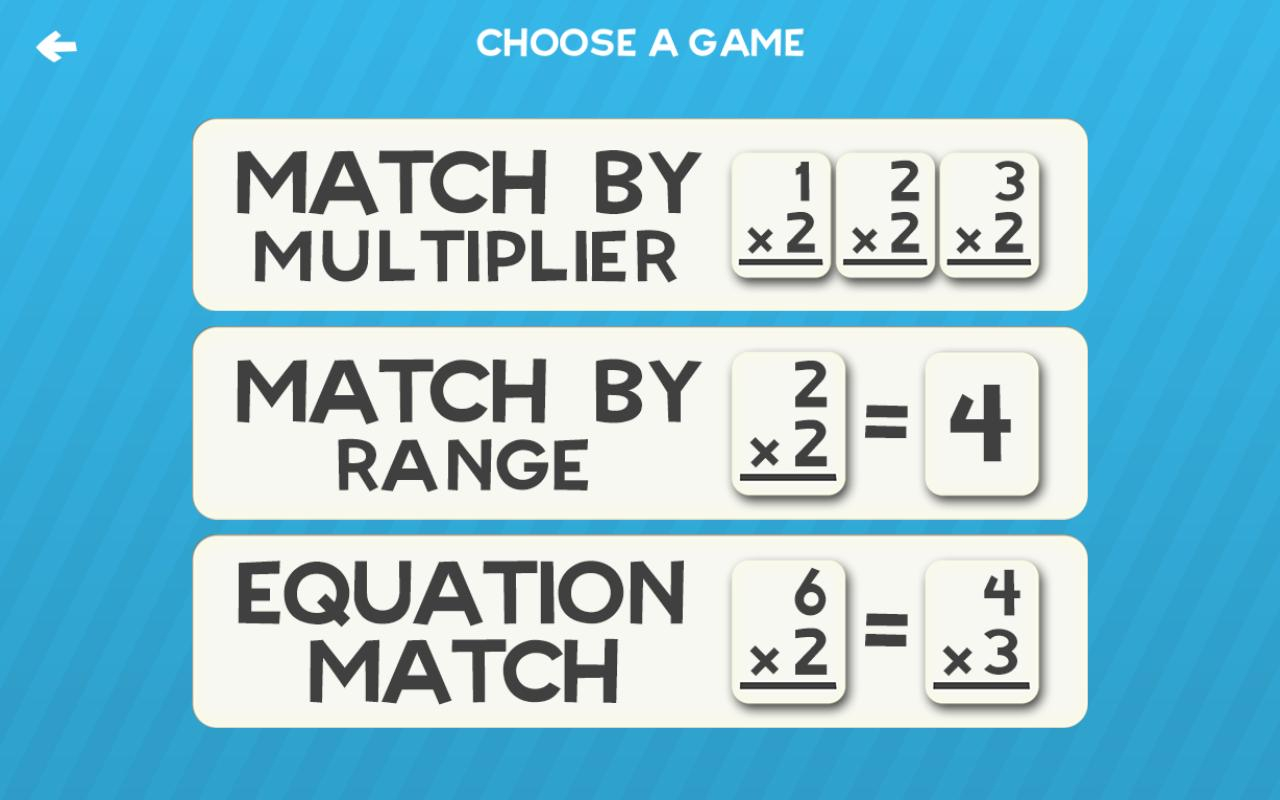 Multiplication Flash Cards Games Fun Math Practice For