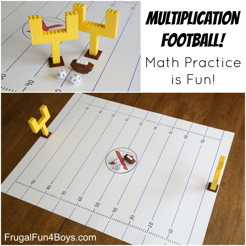 Multiplication Football Game: Make Math Fact Practice Fun Multiplication Football Game: Make Math Fact Practice Fun