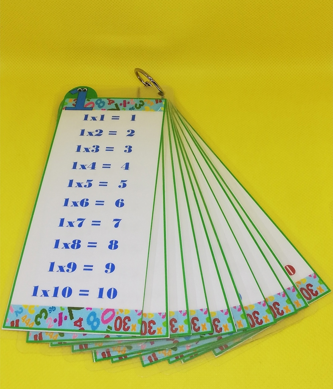 Multiplication Set Of 10 (Laminated Flash Cards)