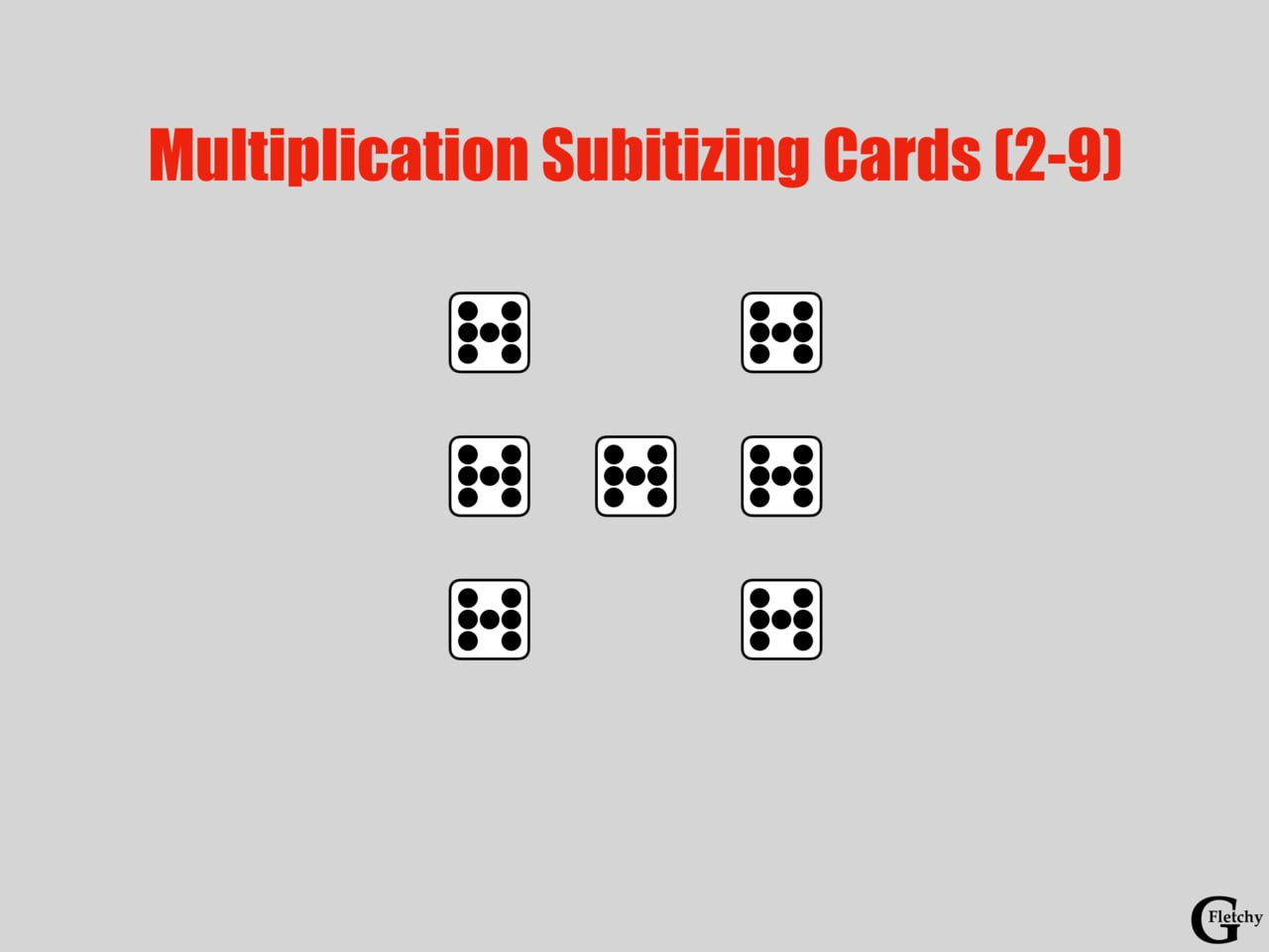 Multiplication Subitizing Cards: An Upgrade To Building