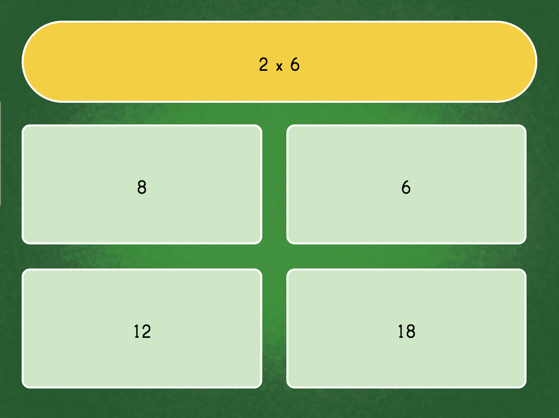 Multiply6 Quiz | Game | Education