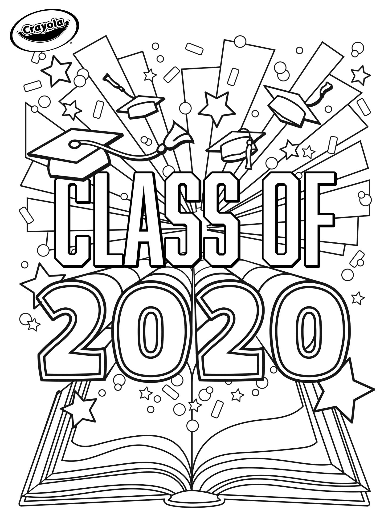 New Coloring Free Crayola To Graduation Printables One