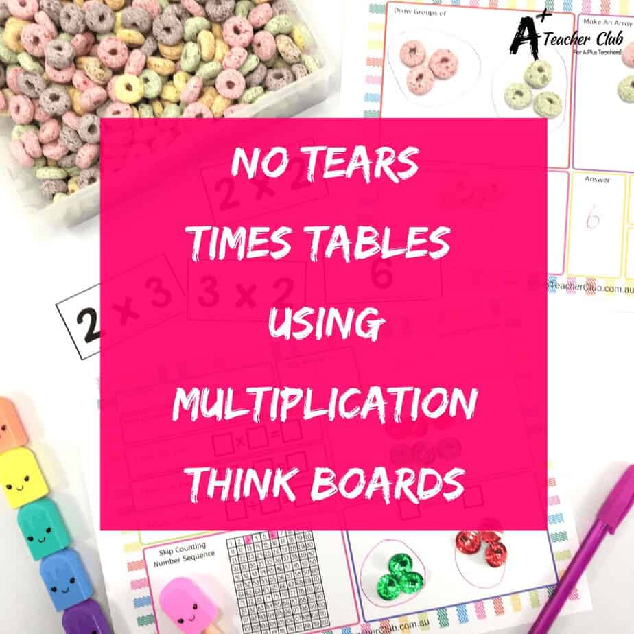 No Tears Times Tables Using Multiplication Think Boards