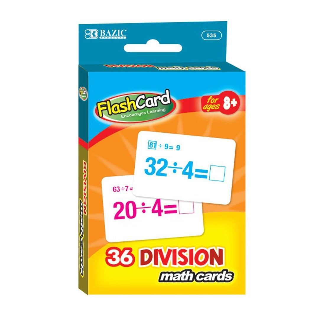 Order Bazic Division Flash Cards - 36 Cards - Bazic, Delivered To Your Home  | The Outfit