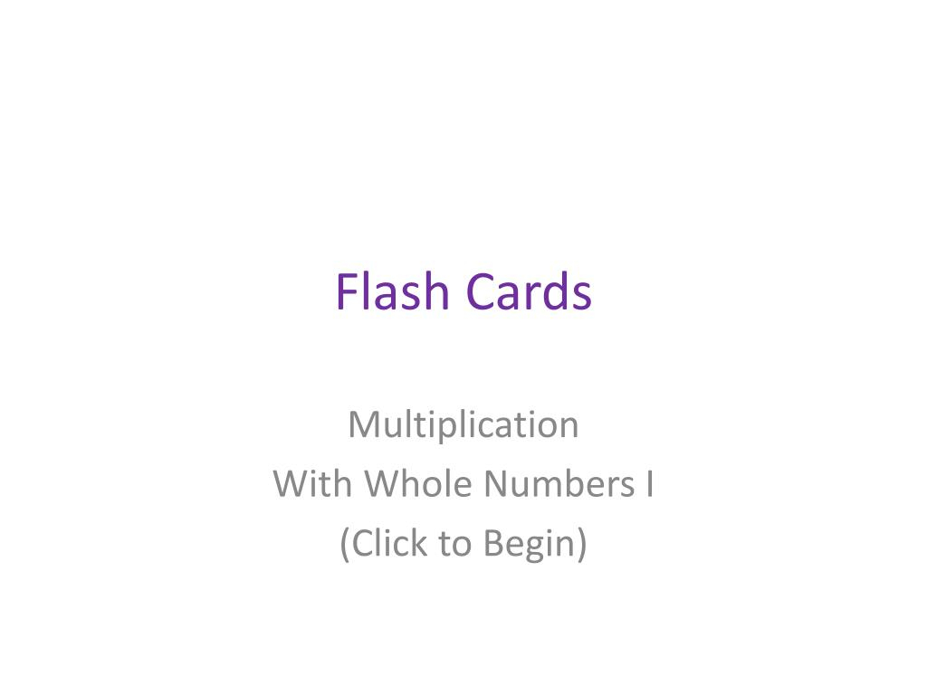 Ppt - Flash Cards Powerpoint Presentation, Free Download