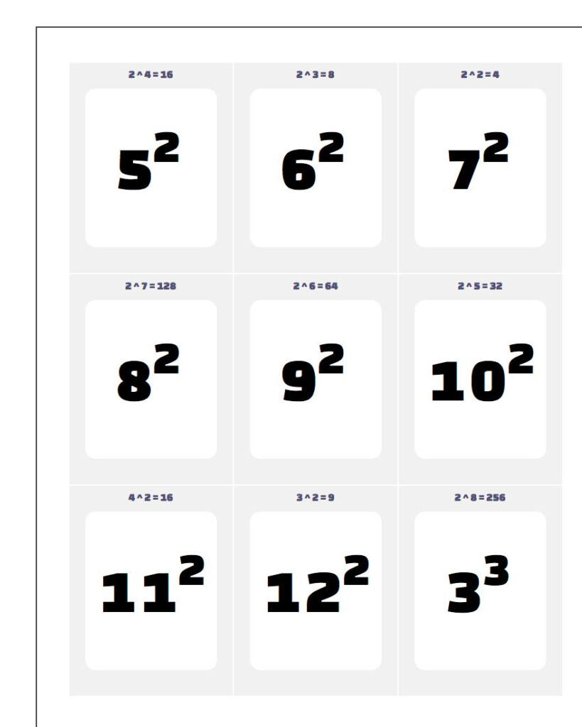 Printable Flash Cards Printable Flash Cards