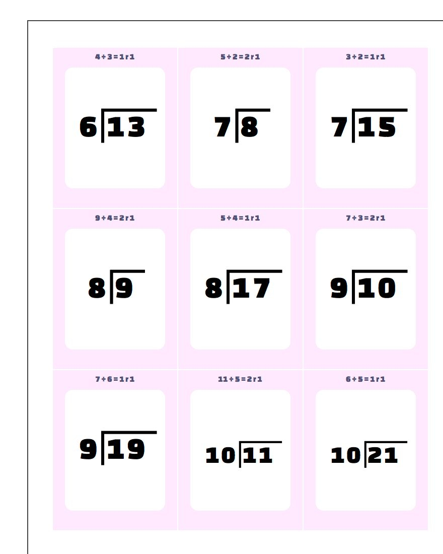 Printable Flash Cards