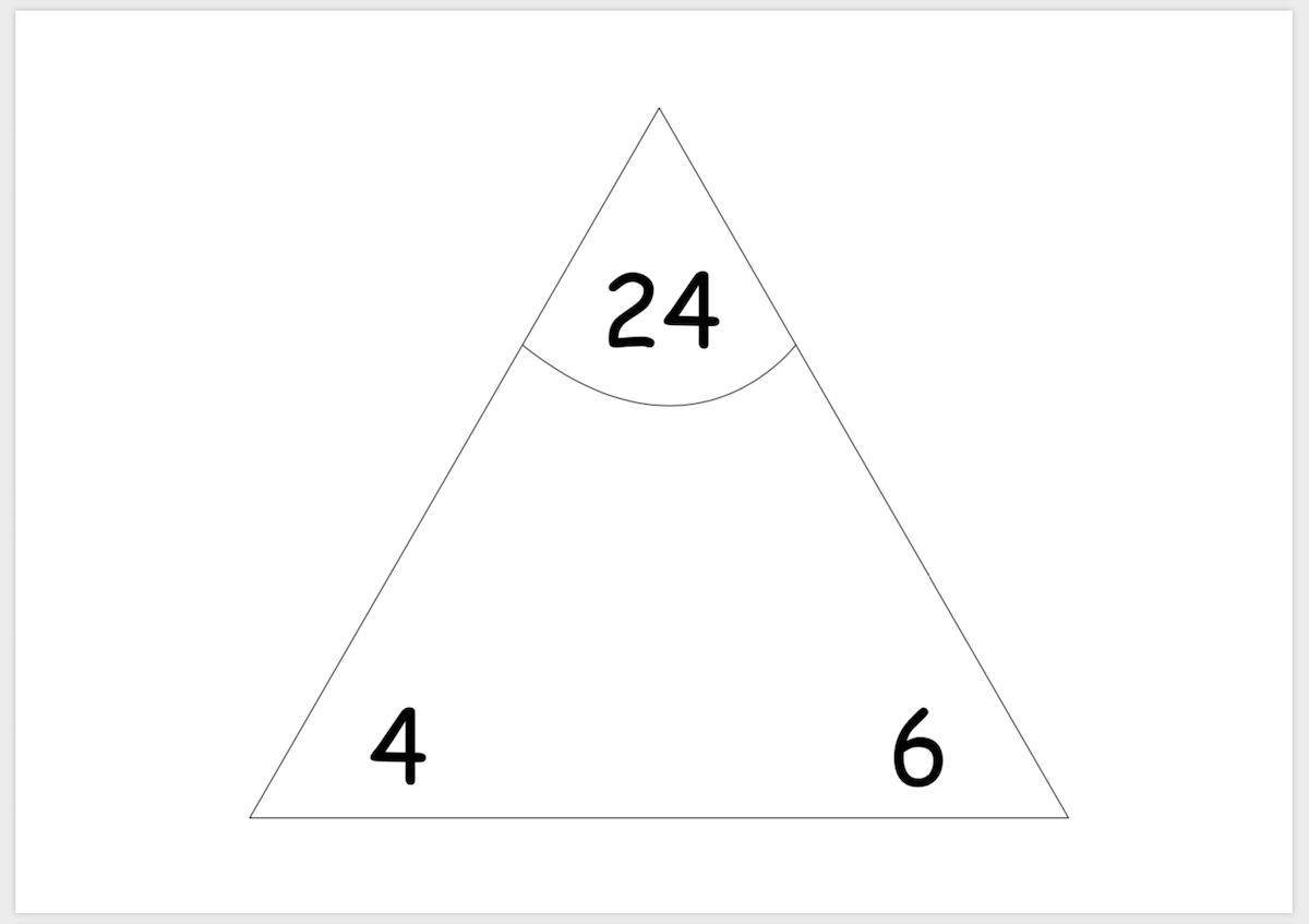 Printable Multiplication Division Triangle Cards