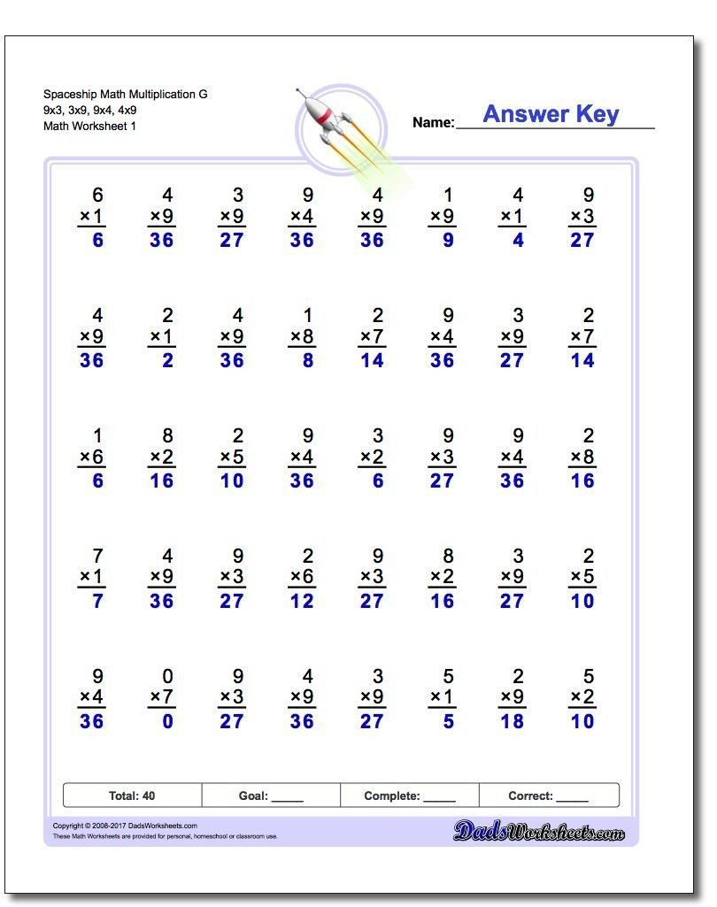 Rocket Math Division Worksheets Our Basic Math Fact