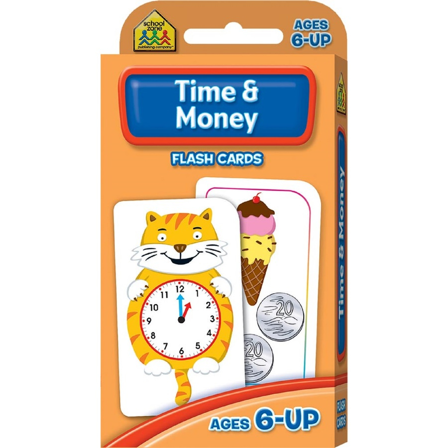 School Zone Flash Cards Time &amp;amp; Money