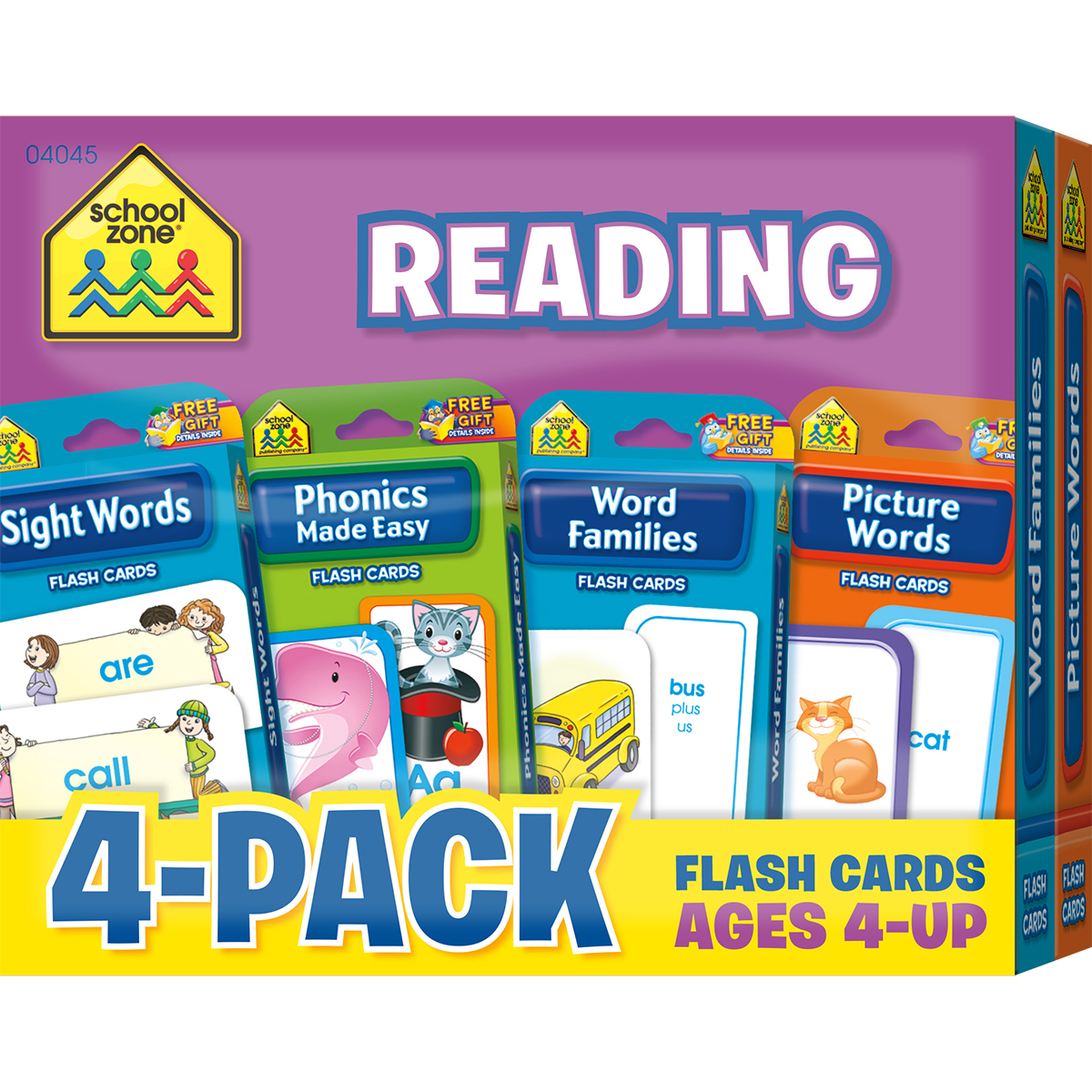 School Zone Math 1-2 -Flash Card 4 Pack Flash Card (4046