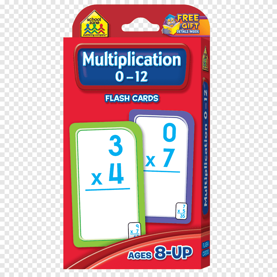 School Zone Numbers 1-100 Flash Cards Multiplication