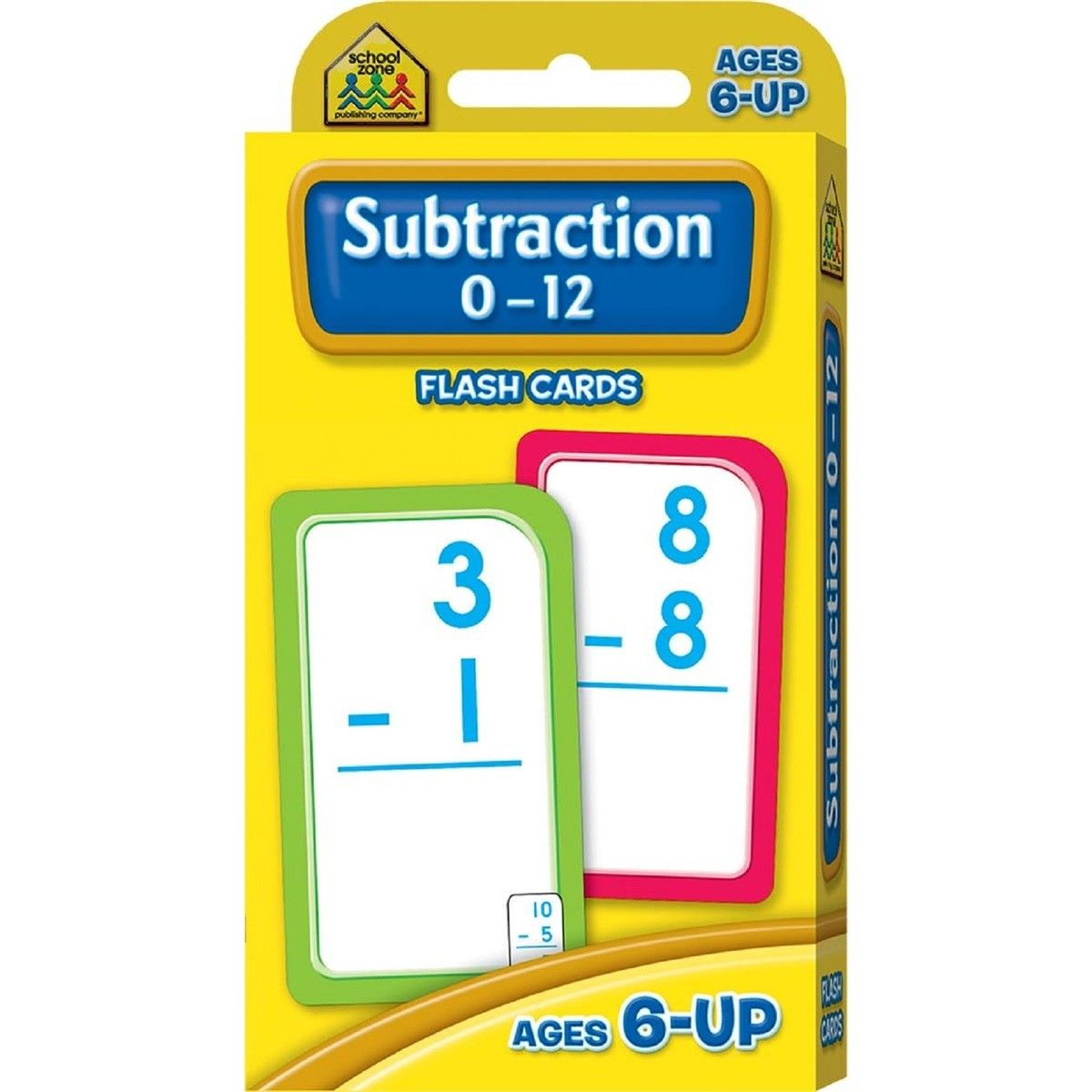 School Zone Subtraction 0-12 Flash Cards | Flashcards