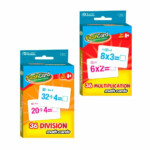Set Of 2 Learning Flash Cards Multiplication Division Numbers Math  Educational