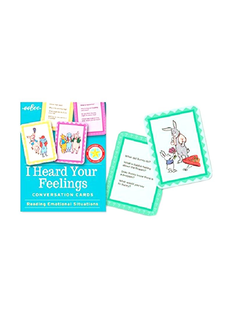 Shop Eeboo I Heard Your Feelings Conversation Flash Cards