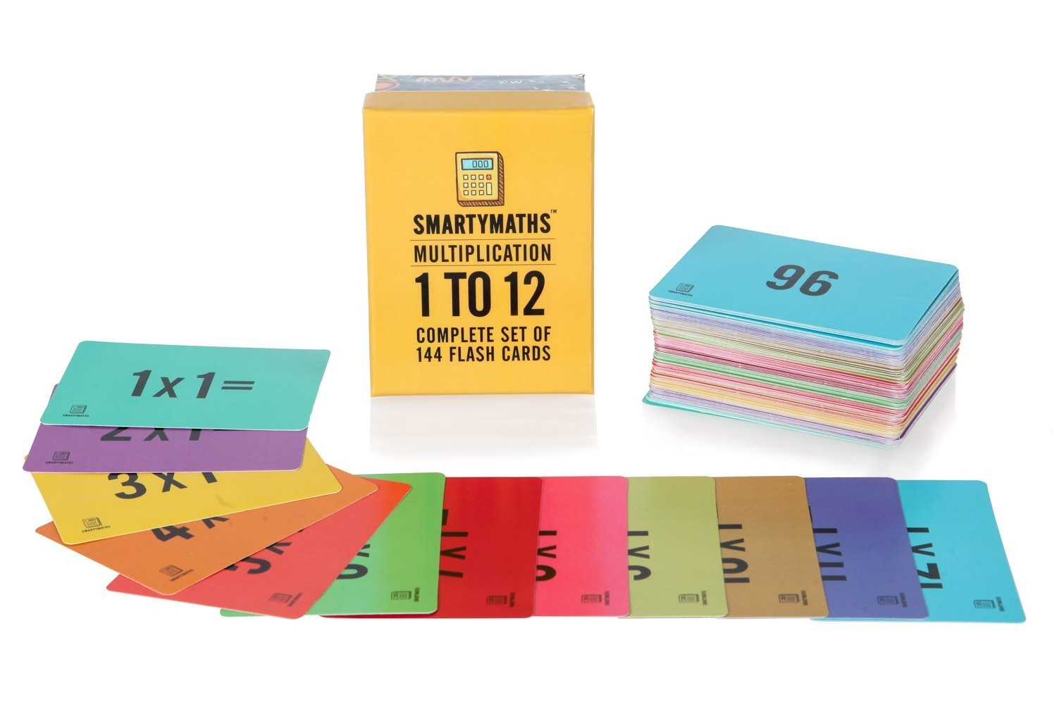 Smartymaths Multiplication Flash Cards, 1-12 All Facts-144