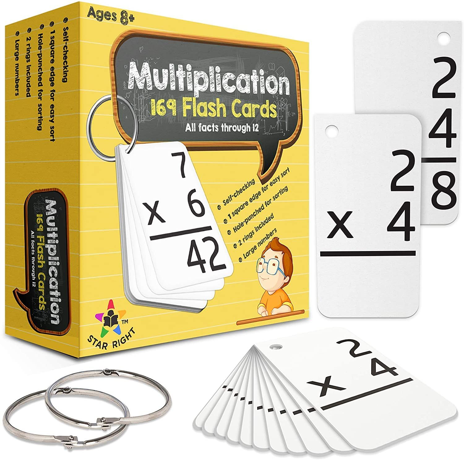 Star Right Multiplication With 2 Metal Binder Rings | 169