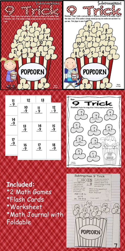 Subtraction 9 Trick Game | Interactive Math Journals, Free Subtraction 9 Trick Game | Interactive Math Journals, Free