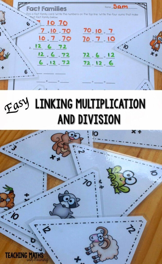 Teaching Multiplication And Division And The Connection