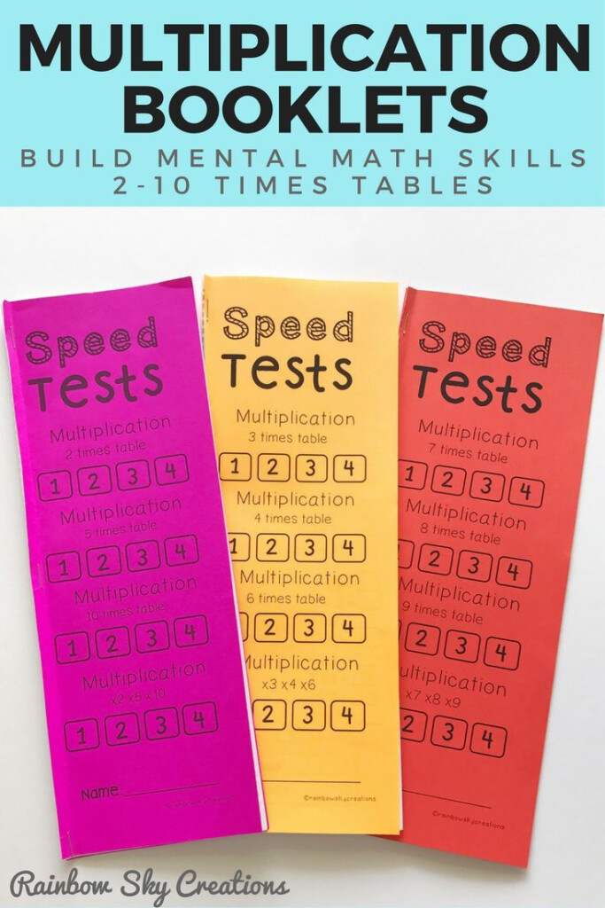 These Multiplication Booklets Are Designed To Develop These Multiplication Booklets Are Designed To Develop