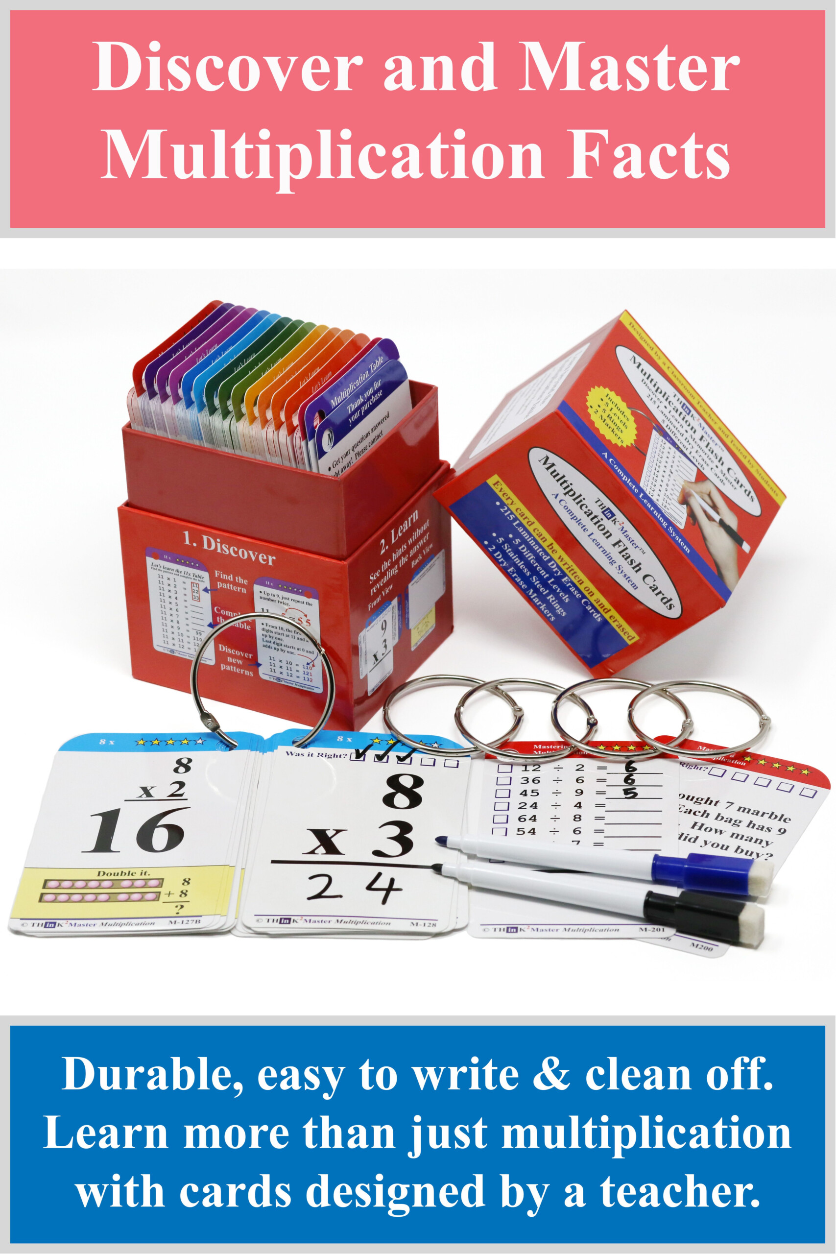 Think2Master Multiplication Flash Cards | Multiplication