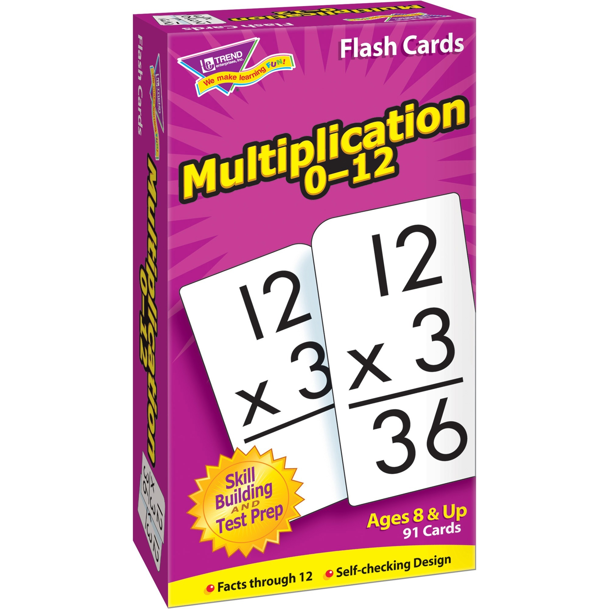 Trend Enterprises Math Flash Cards Ages 8 &amp;amp; Up - Walmart