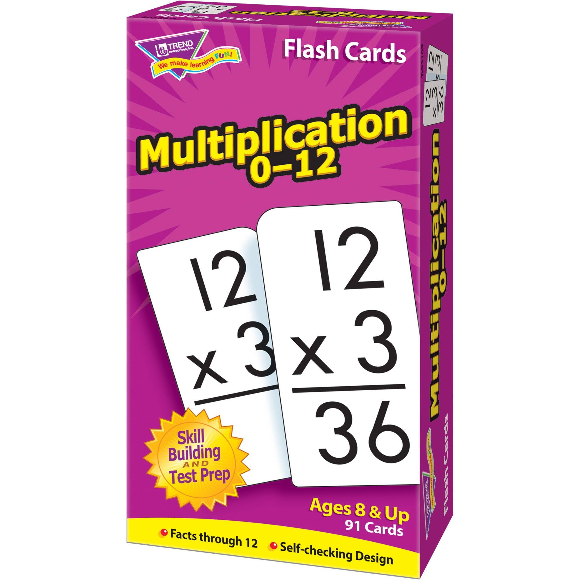 Trend Enterprises Math Flash Cards Ages 8 &amp;amp; Up