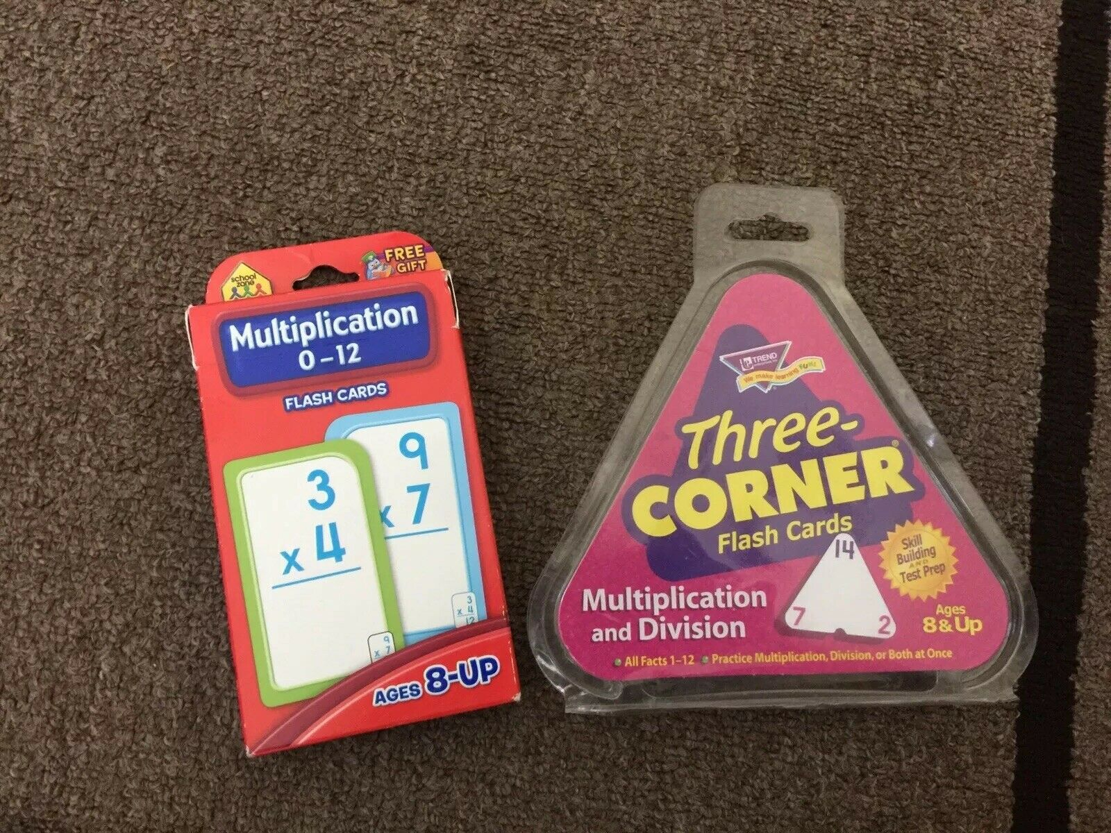 Trend Multiplication Division 3 Corner Flash Cards And Multiplication Card  Lot