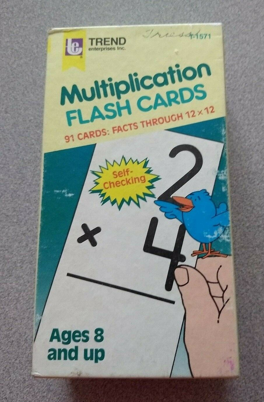 Vintage Trend Multiplication Flash Cards Set (Complete) Ages 8+