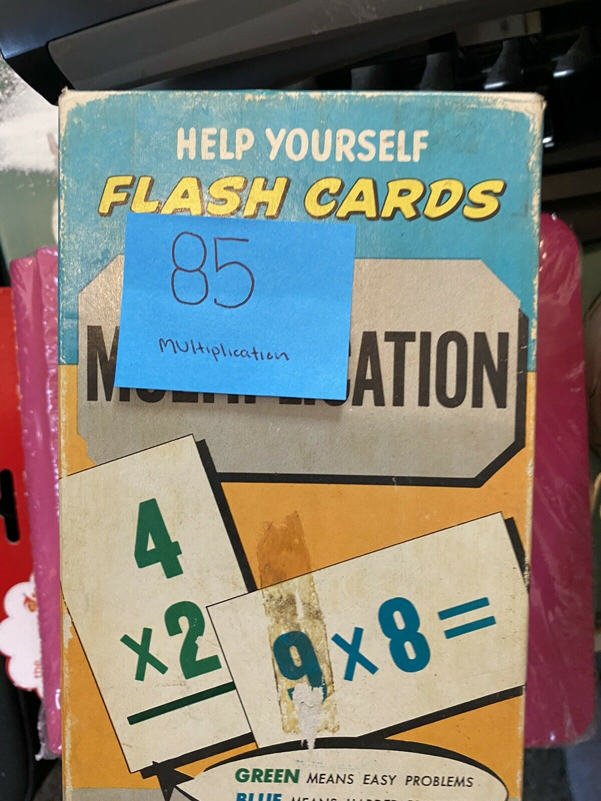 Vtg 1959 Whitman Help Yourself Math Flash Cards Lot Of 3