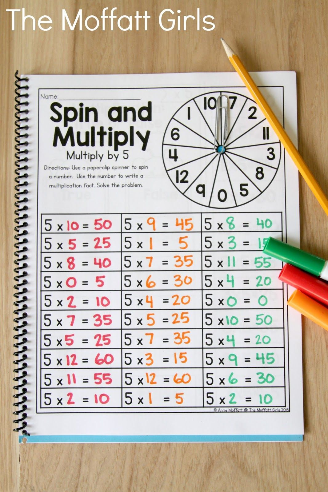 Multiplication Facts Activities