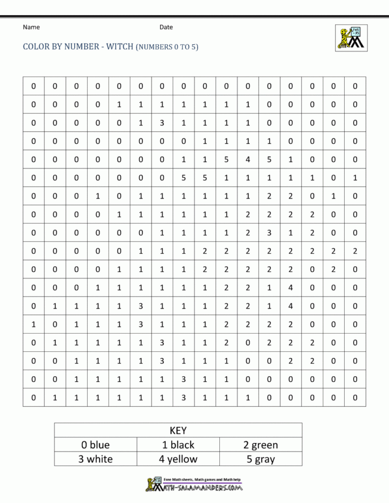 Worksheet ~ Halloween Colornumber Worksheet Colour Worksheet ~ Halloween Colornumber Worksheet Colour