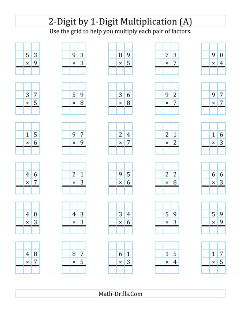 Worksheet ~ Multiplication With Grid 0201 001 Pin Worksheet Worksheet ~ Multiplication With Grid 0201 001 Pin Worksheet