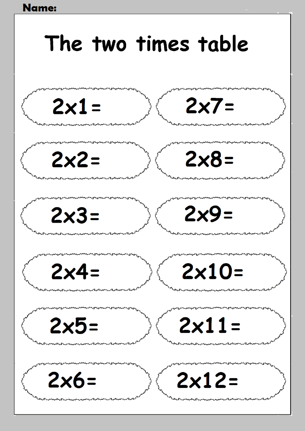 Worksheet ~ Worksheet Times Table Worksheets Printable