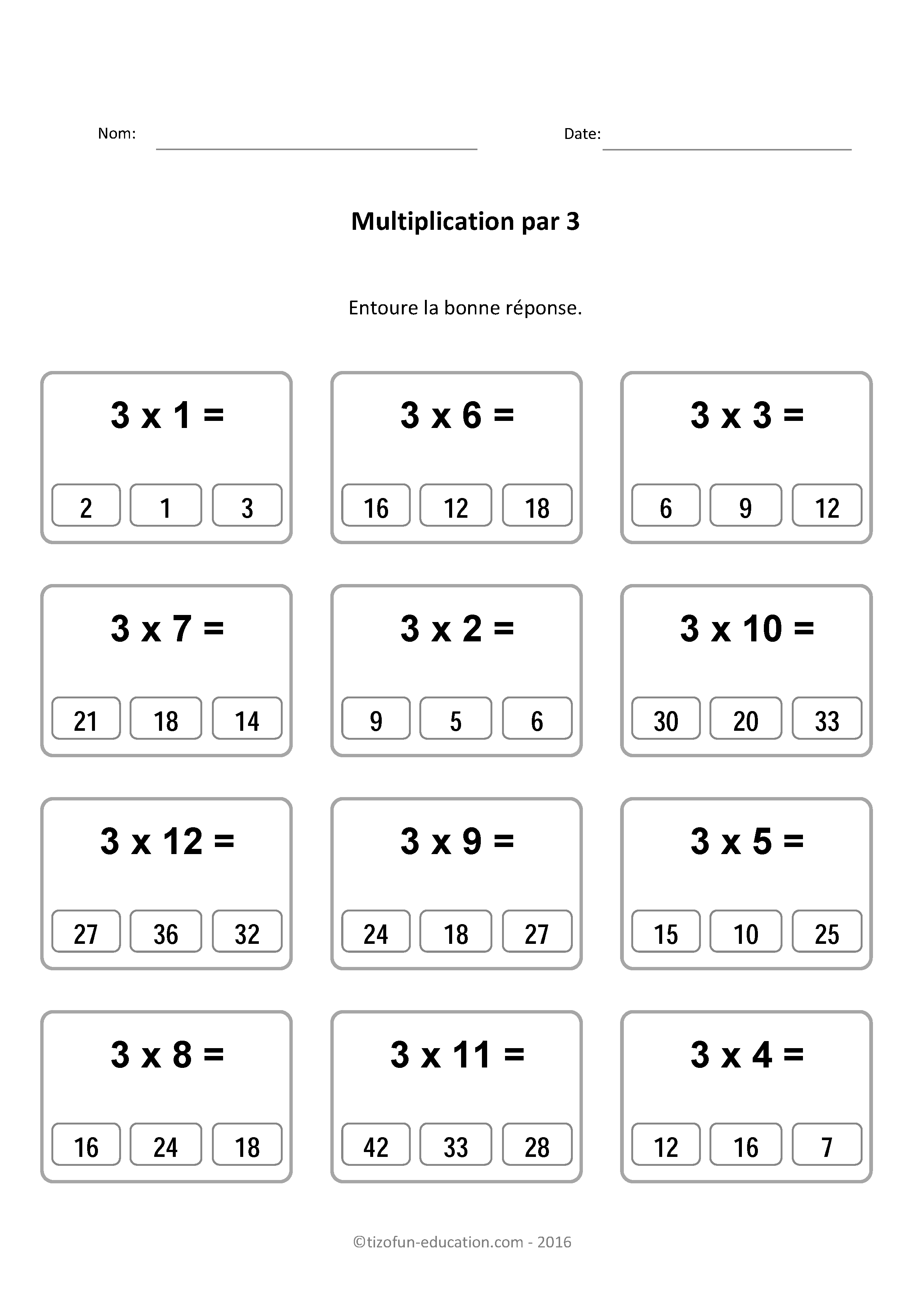 X3-Tables-De-Multiplication-Multiplier-Par-3-Quiz