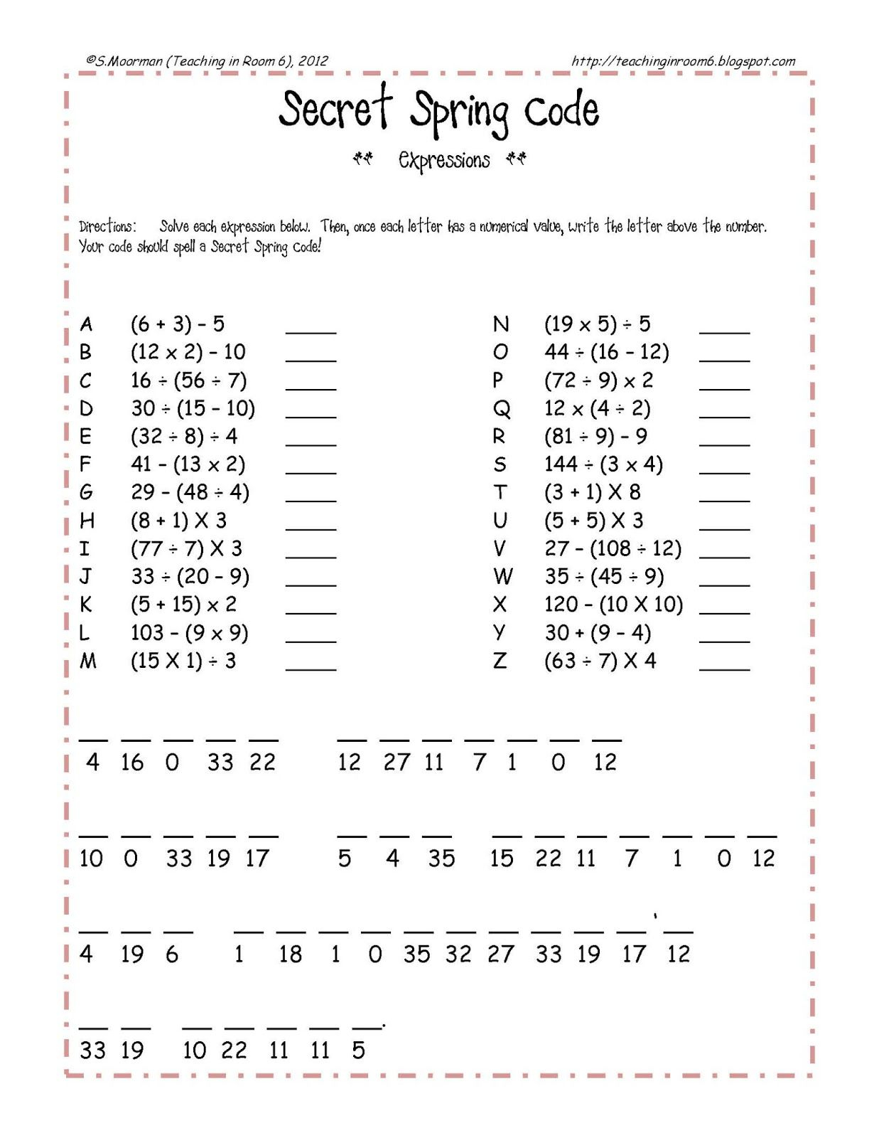 Zippin Down The Freebie Trail Algebra Worksheets Middle within Multiplication Worksheets Middle School