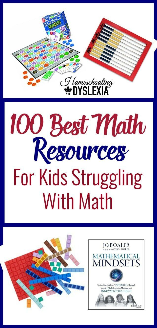 100 Best Resources For Kids Who Struggle With Math