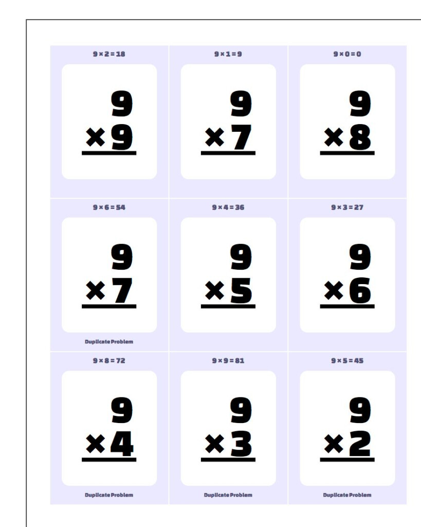 16 Educative Multiplication Flash Cards | Kittybabylove 16 Educative Multiplication Flash Cards | Kittybabylove