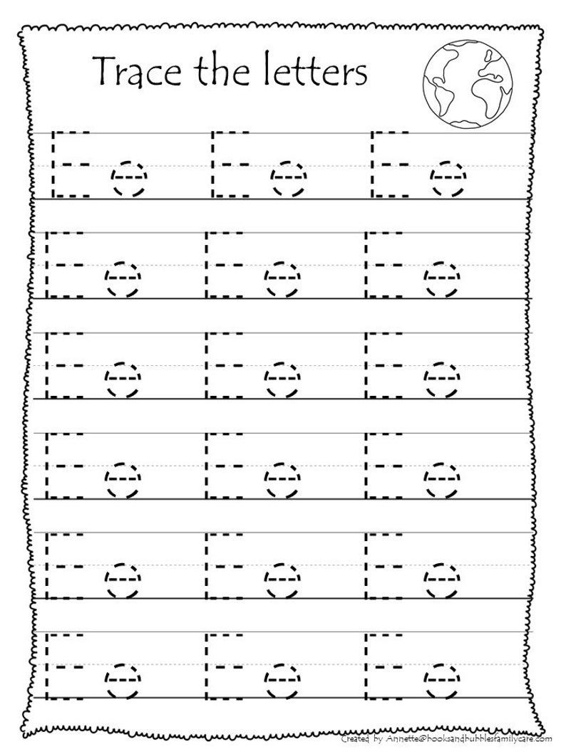 26 Printable Trace The Alphabet Worksheets. Preschool-Kdg