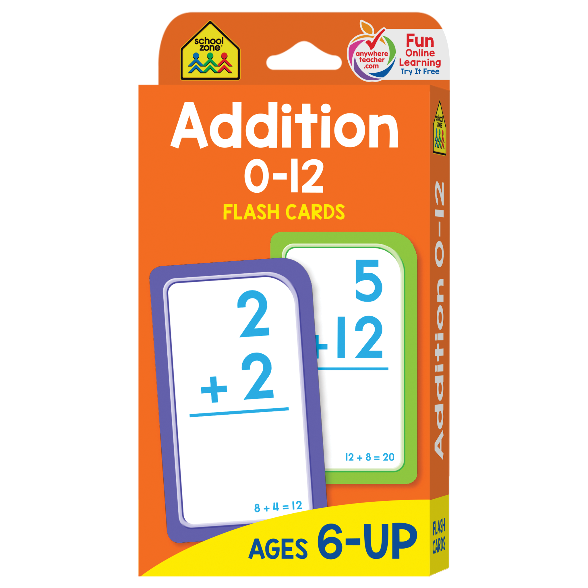 Addition 0-12 Flash Cards