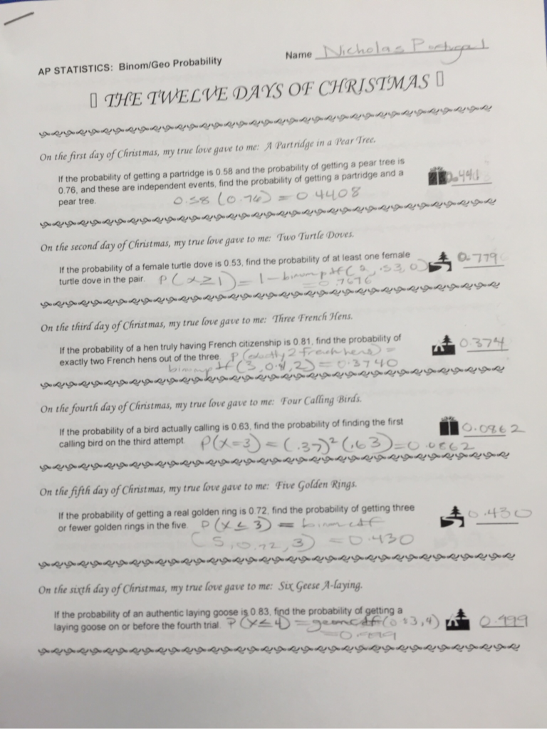 Ap Statistics Nicholas Portugal Ap Statistics Nicholas Portugal