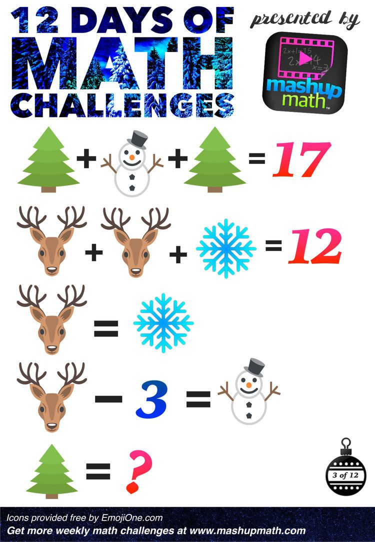 Are You Ready For 12 Days Of Holiday Math Challenges