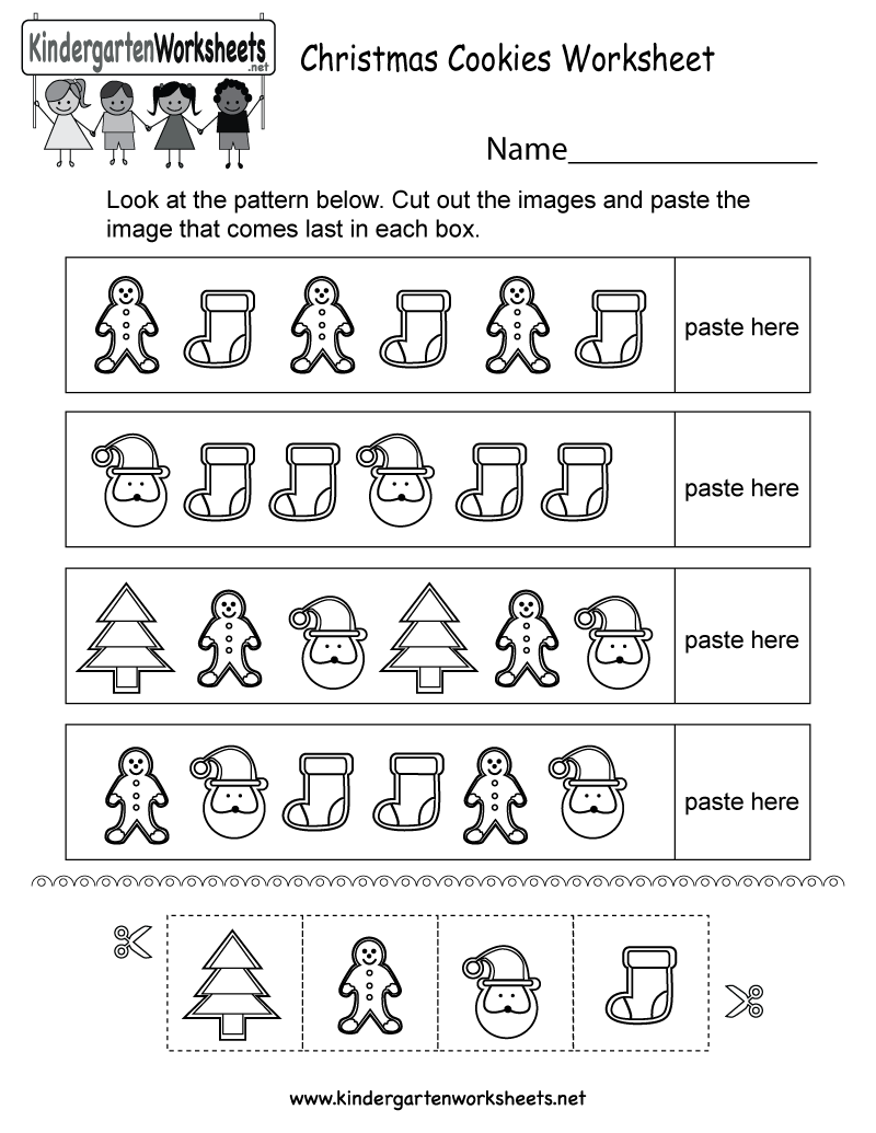Astonishing Christmas Worksheets For Kindergarten