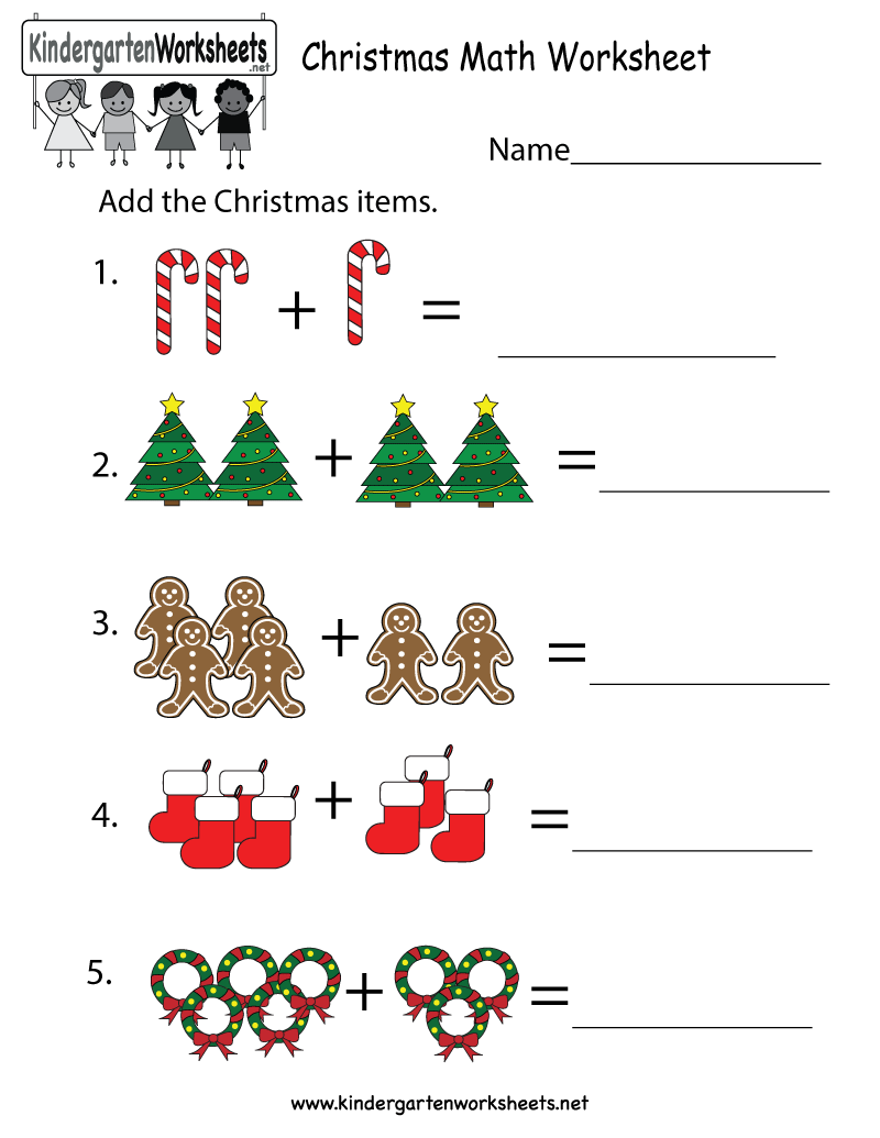 Astonishing Christmas Worksheets For Kindergarten