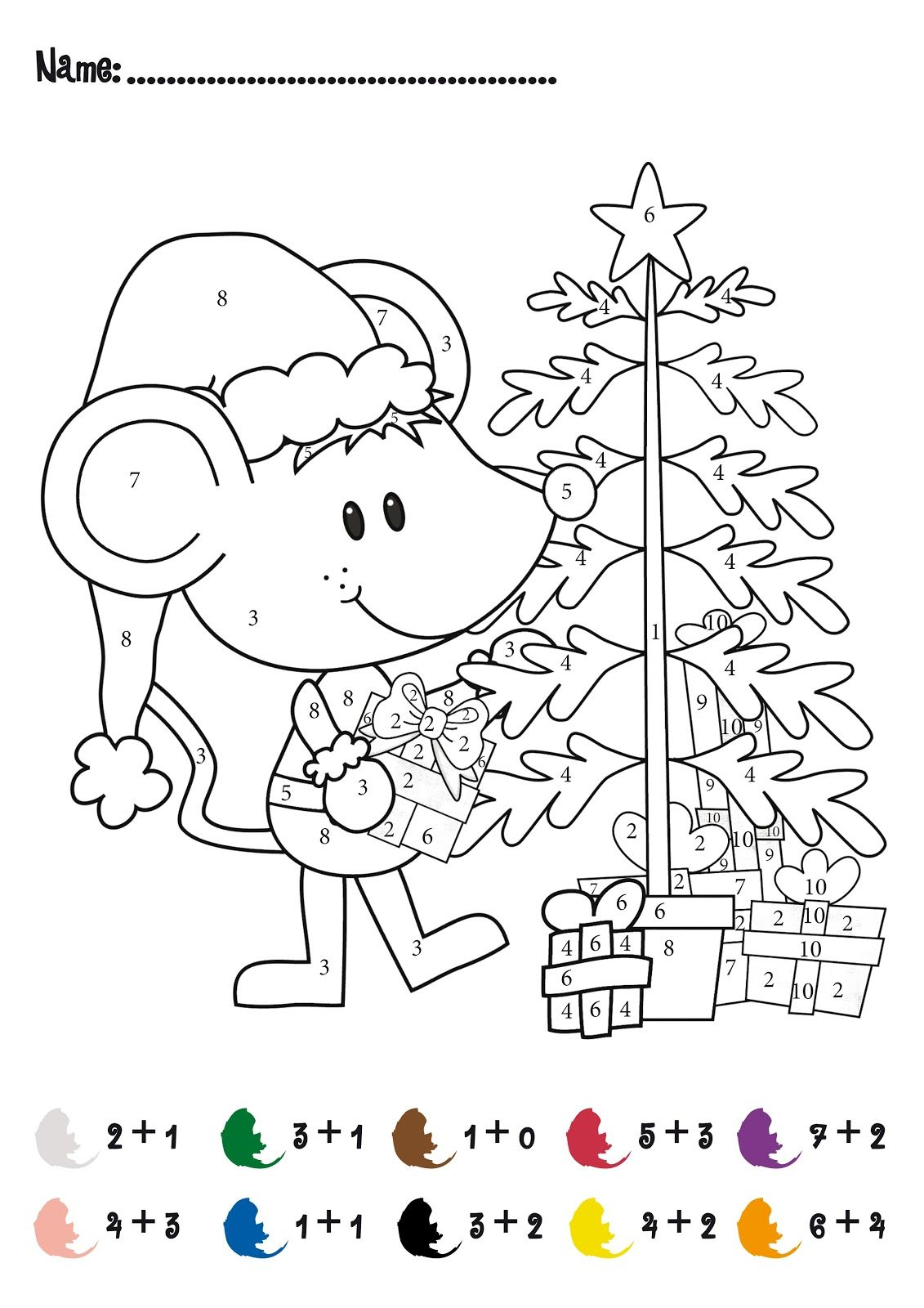 Christmas Addition Math Activity Free For Pre And
