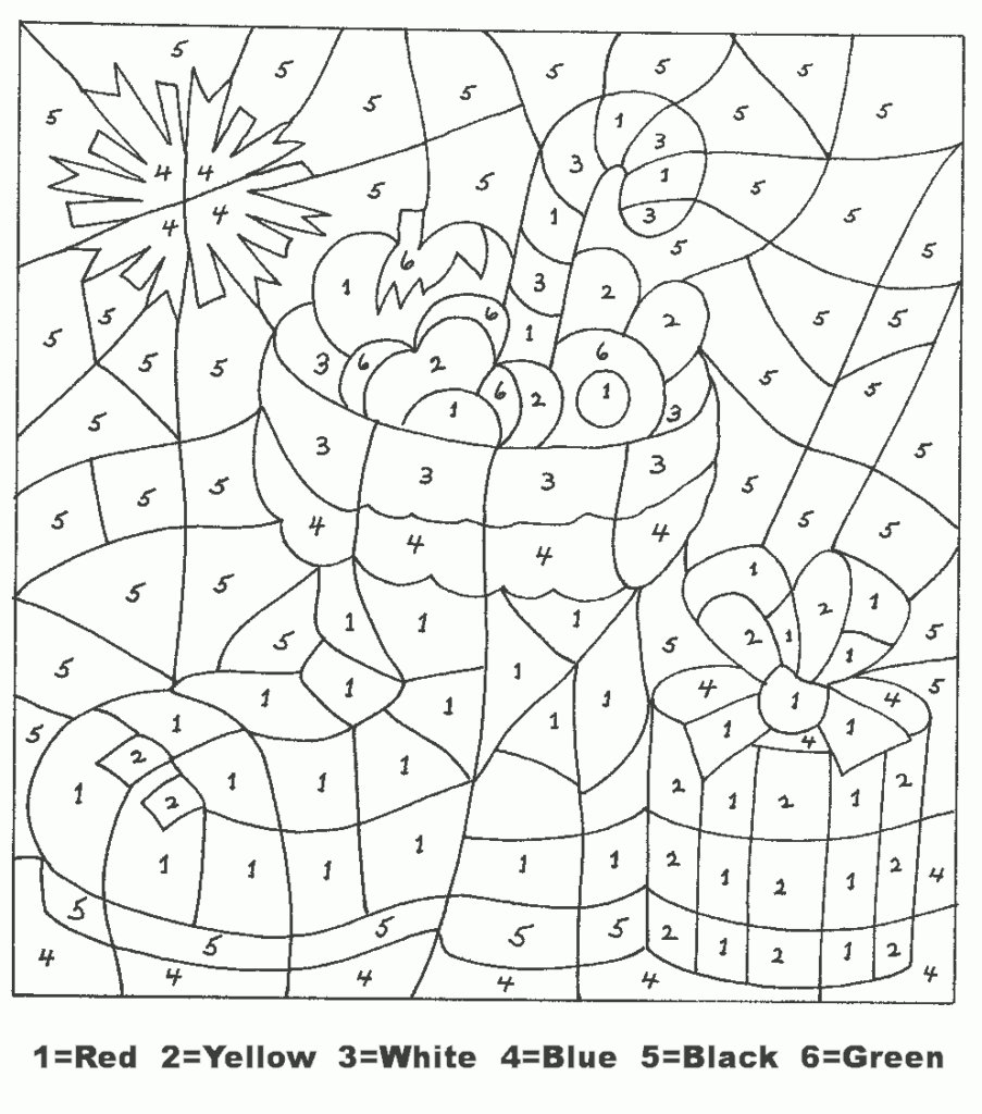 Christmas Color By Number Algebra Worksheets | PrintableMultiplication.com