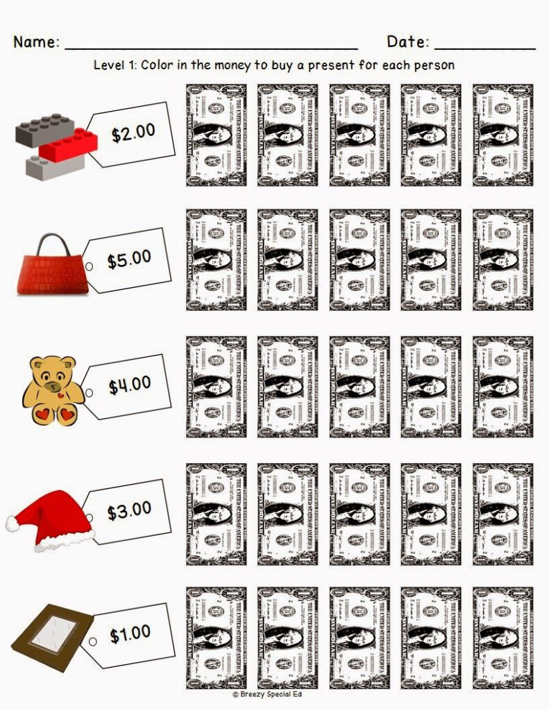 Christmas/holiday Shopping Worksheets For Free | Money Christmas/holiday Shopping Worksheets For Free | Money