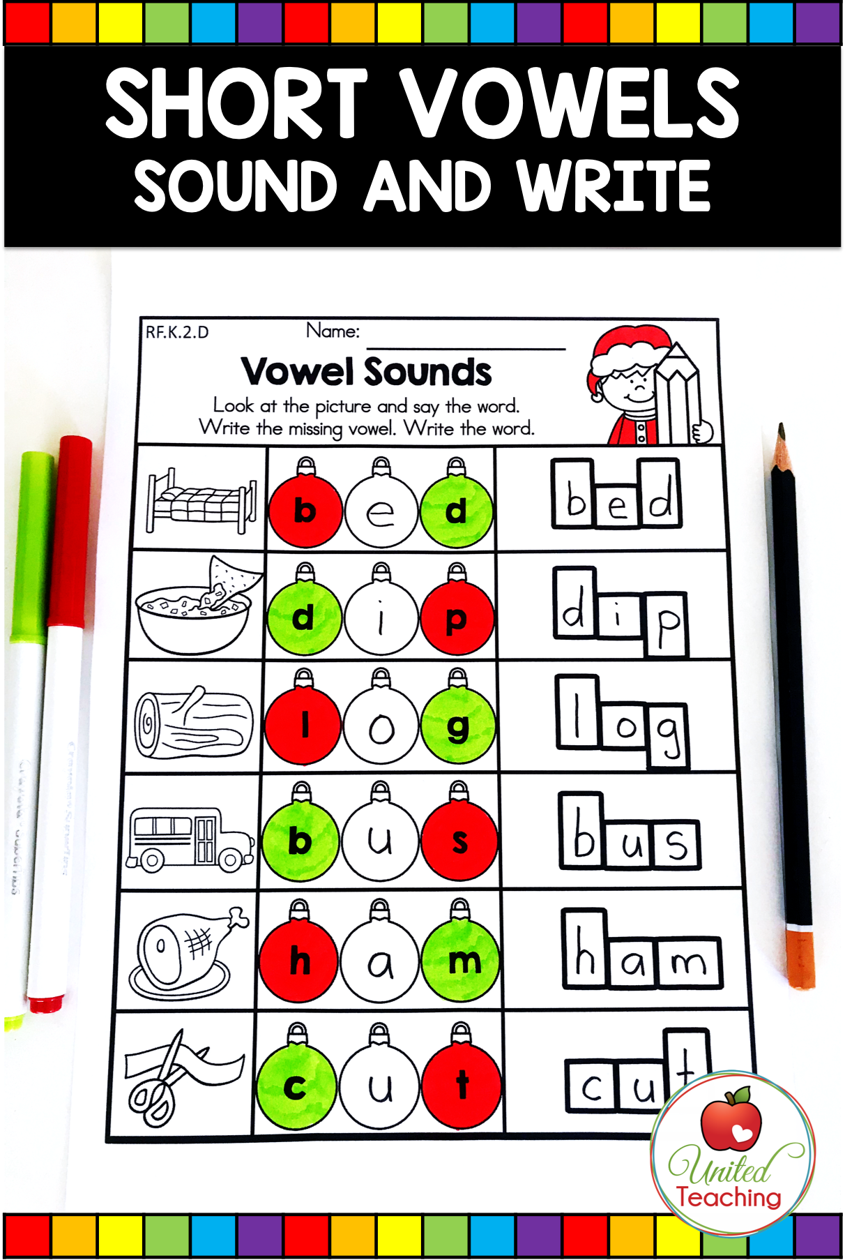 Christmas Math And Literacy Kindergarten No Prep Activities