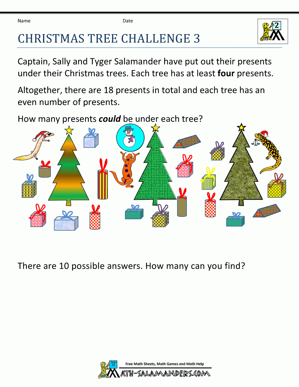 Christmas Math Worksheets